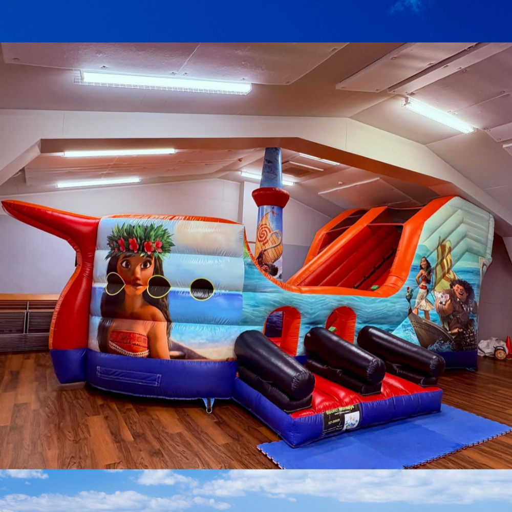 Moana Boat Bouncy Castle