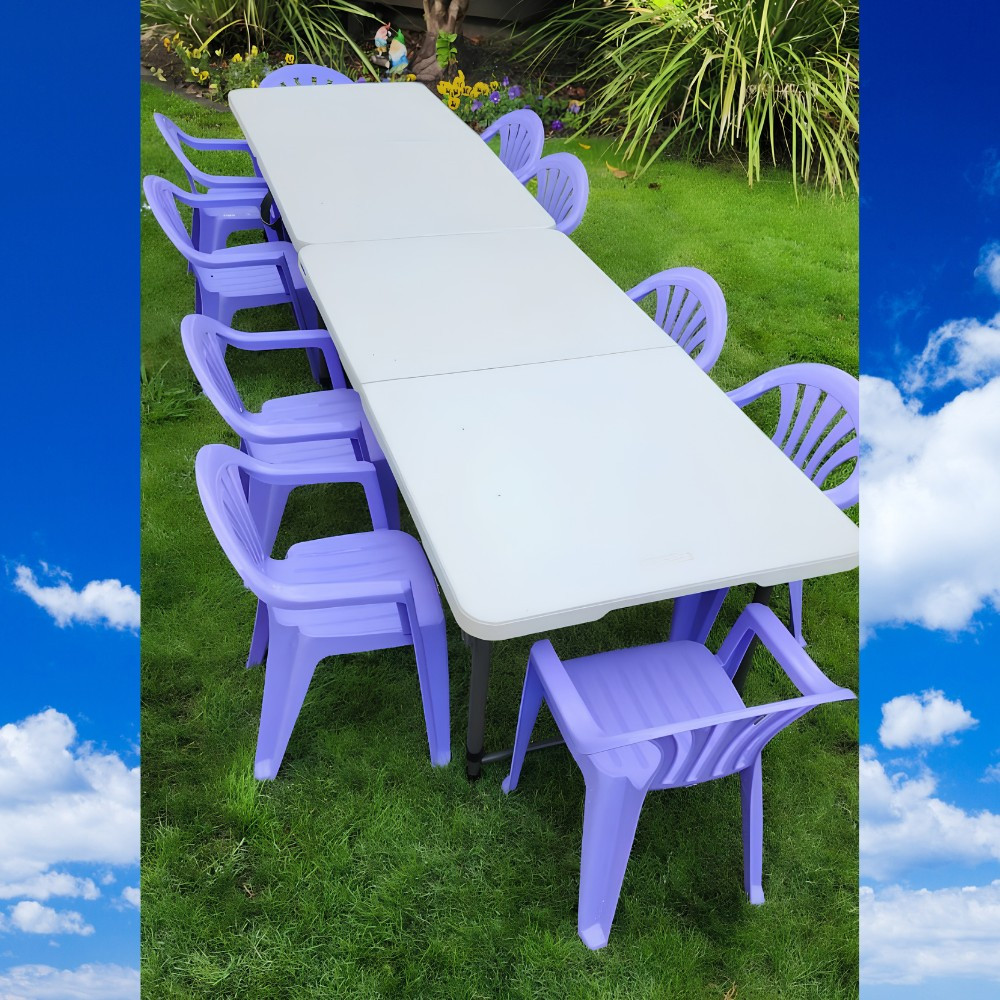 Purple Combo Tables and Kids Chairs