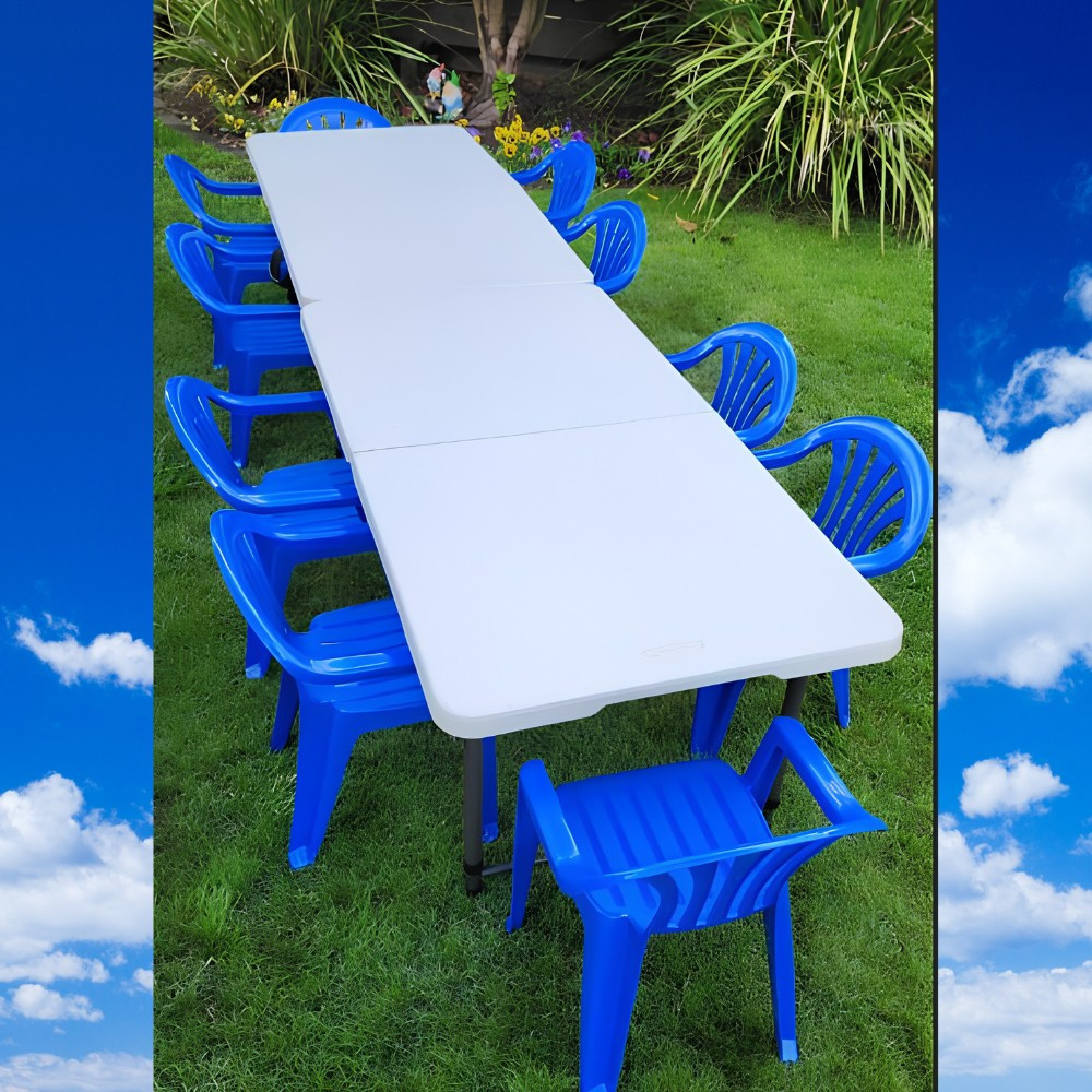 Dark Blue Combo Tables and Kids Chairs