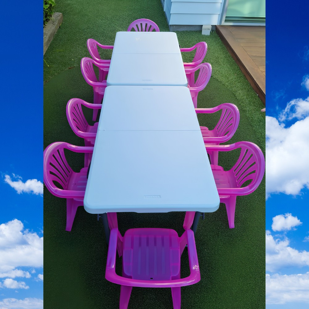 Pink Combo Tables and Kids Chairs